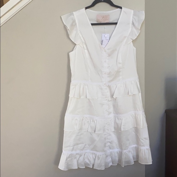 Firm Price. Gal meets glam Anna sleeveless V-neck dress. - Picture 5 of 11